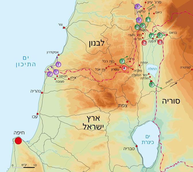 פריסת חוליות הפלמ"ח בסוריה 7-8 ביוני 1941