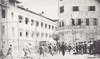 יחידות ה"הגנה" נכנסות ל"בווינגרד" במרכז ירושלים