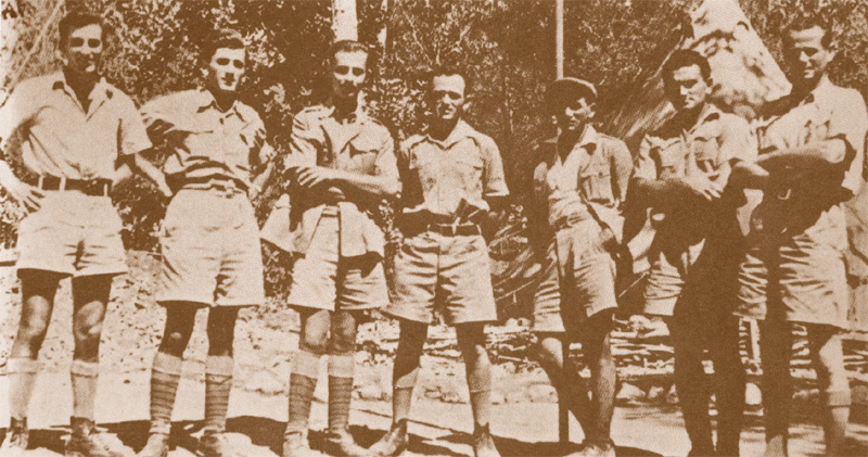 תמונה קבוצת מפקדים בהגנה, בשנות ה- 30