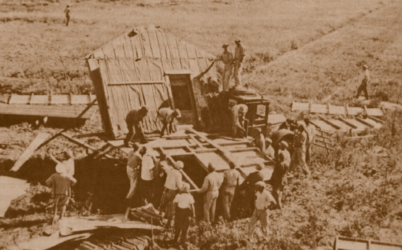 תמונה הקמת יישוב חומה ומגדל שער הגולן 1937